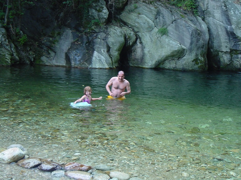 7 - La pozza dei «Pesci vivi» nel torrente Malone, poco a monte di Corio